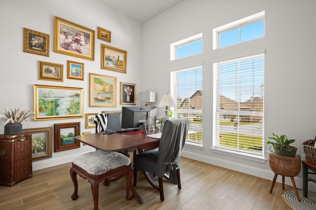 147 Epoch Dr, Austin, TX 78737 - office with light wood finished floors