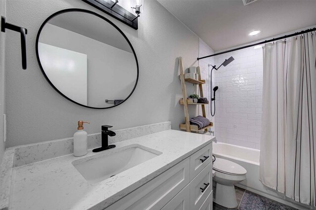 10500 Berthound Dr, Austin, TX 78758 - full bathroom with vanity and shower / bath combo