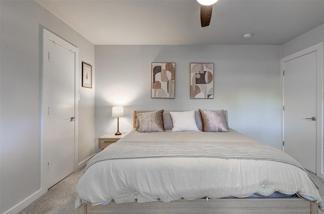 10500 Berthound Dr, Austin, TX 78758 - carpeted bedroom featuring ceiling fan and baseboards