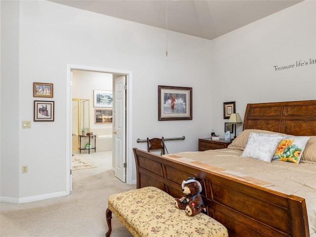 101 Chickadee Cv, Georgetown, TX 78633 - bedroom featuring light carpet and baseboards