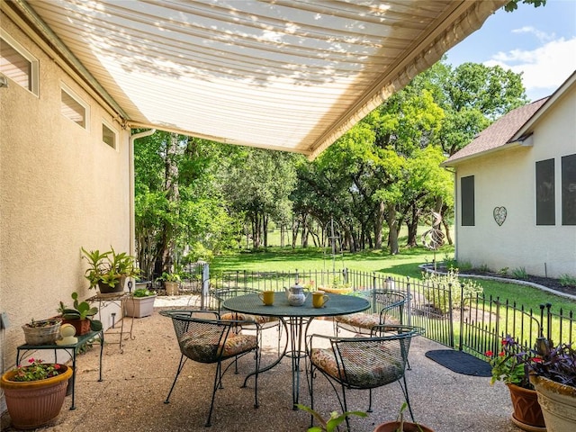 101 Chickadee Cv, Georgetown, TX 78633 - view of patio / terrace with outdoor dining space
