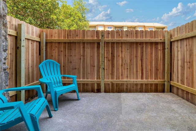 view of patio / terrace with fence