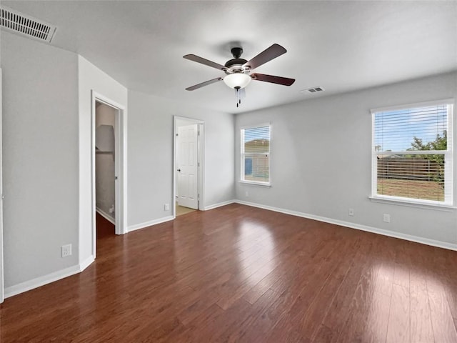 324 Pack Horse Dr, Bastrop, TX 78602 - unfurnished bedroom featuring wood finished floors and ceiling fan
