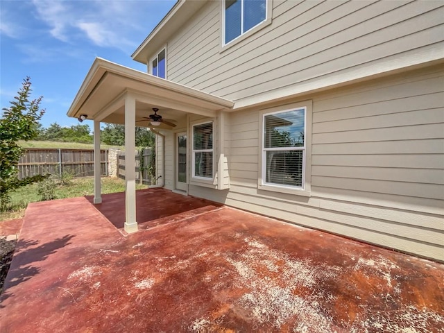 324 Pack Horse Dr, Bastrop, TX 78602 - view of patio with ceiling fan