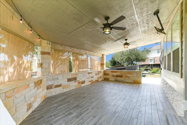 468 Monahans Dr, Georgetown, TX 78628 - view of patio with ceiling fan
