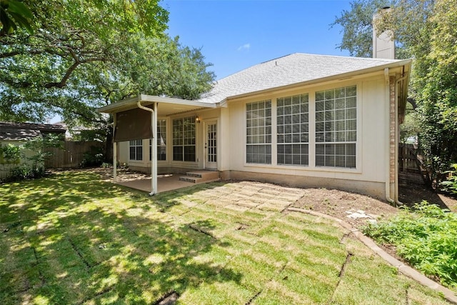 1502 Azalea Dr, Cedar Park, TX 78613 - back of house with a patio area and a chimney