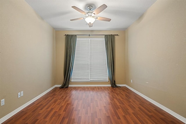 1502 Azalea Dr, Cedar Park, TX 78613 - unfurnished room with a ceiling fan, baseboards, and wood finished floors