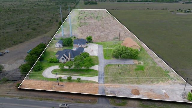 3424 S Old Bastrop Hwy, San Marcos, TX 78666 - overview of rural landscape featuring property parcel outlined