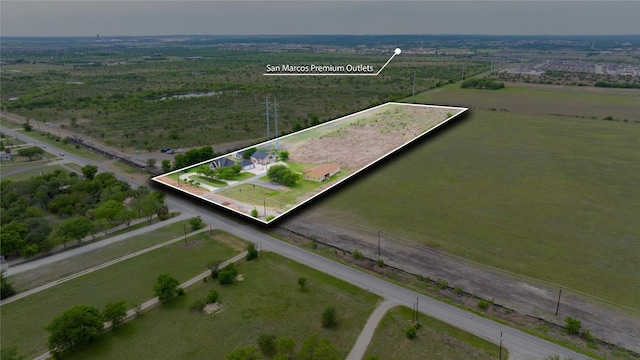 3424 S Old Bastrop Hwy, San Marcos, TX 78666 - view of rural area featuring property parcel outlined