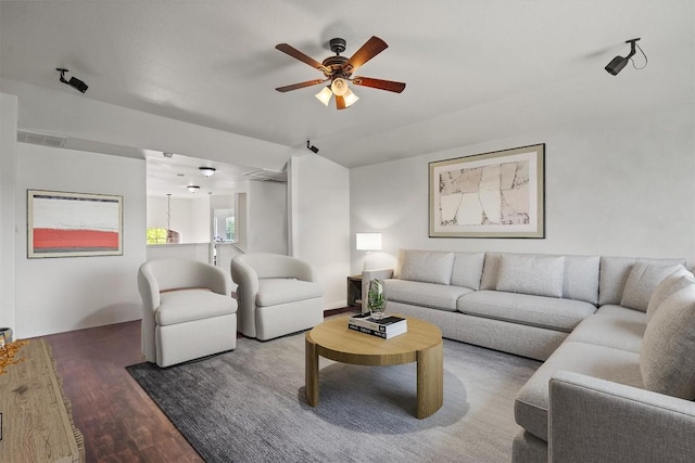 21016 Penny Royal Dr, Pflugerville, TX 78660 - living area featuring ceiling fan and wood finished floors