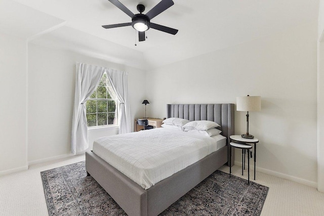 340 Palo Alto Way, Austin, TX 78732 - carpeted bedroom with a ceiling fan and baseboards