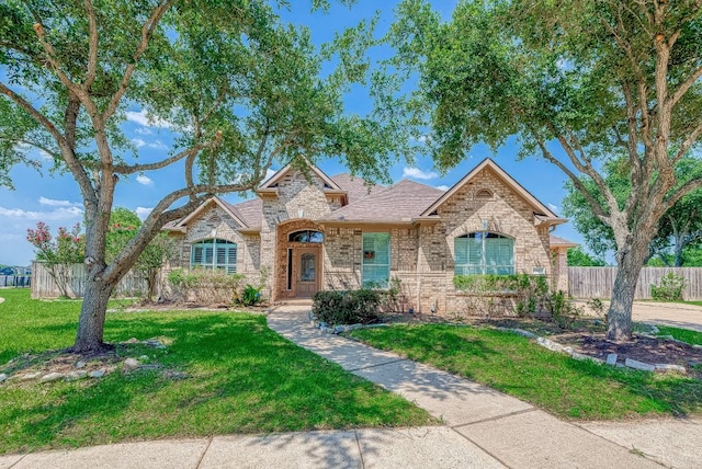 13403 Lakemeade Ct, Sugar Land, TX 77498 - view of front of home featuring brick siding and stone siding