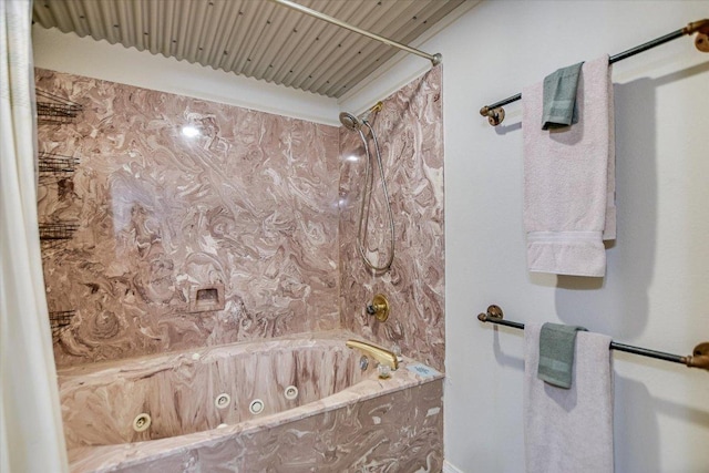 5307 Shady Oaks Cir, Kingsland, TX 78639 - full bathroom featuring a combined bath / shower with jetted tub