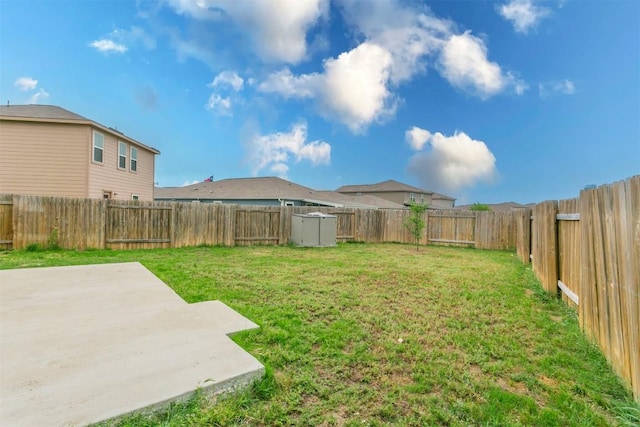 view of yard featuring a patio area