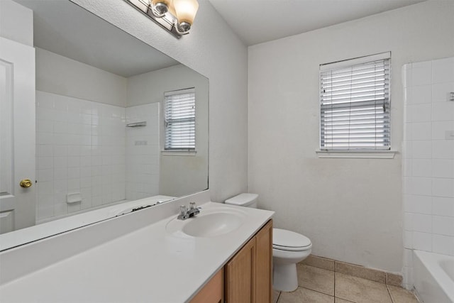 4329 Rock Hill Rd, Round Rock, TX 78681 - full bathroom featuring vanity, tile patterned flooring, and tub / shower combination