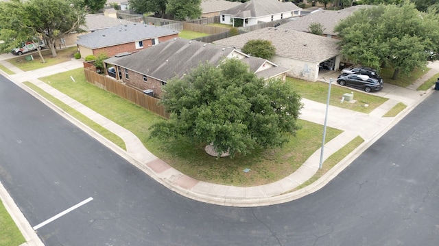 aerial perspective of suburban area
