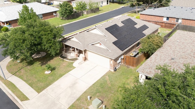 aerial perspective of suburban area