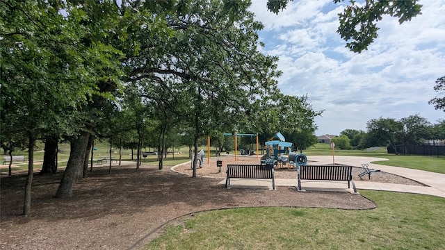 view of community with a yard