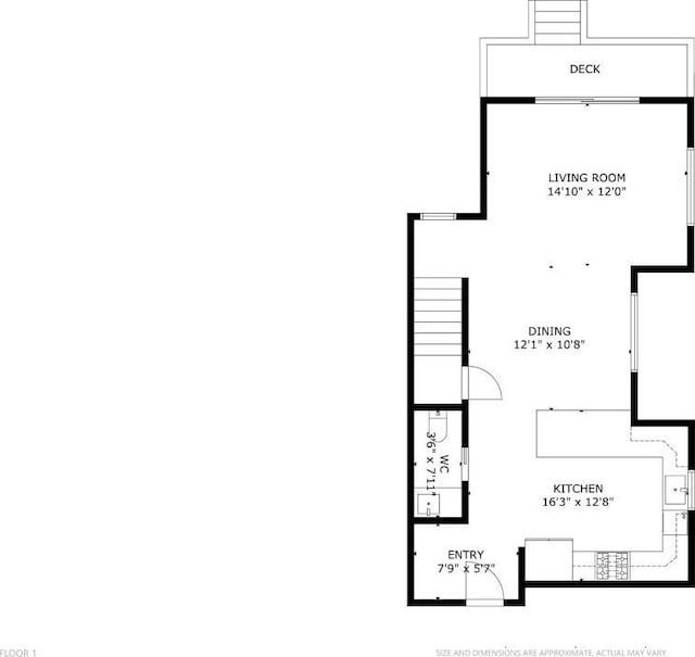 1208 W Oltorf St Unit B, Austin, TX 78704 - view of room layout