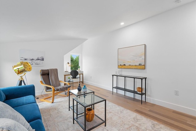1208 W Oltorf St Unit B, Austin, TX 78704 - living area featuring wood finished floors and recessed lighting