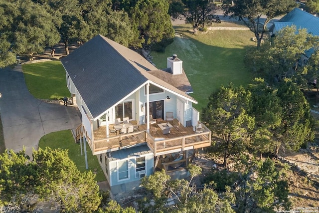 693 Riviera Dr, Canyon Lake, TX 78133 - aerial view of property and surrounding area