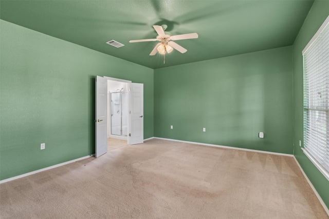 233 Crockett Loop, Georgetown, TX 78633 - unfurnished room with ceiling fan, light colored carpet, and baseboards