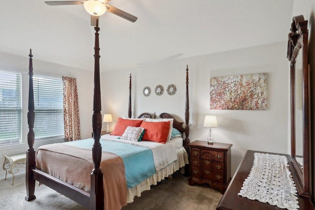 6032 Urbano Bnd, Round Rock, TX 78665 - bedroom with carpet floors and a ceiling fan