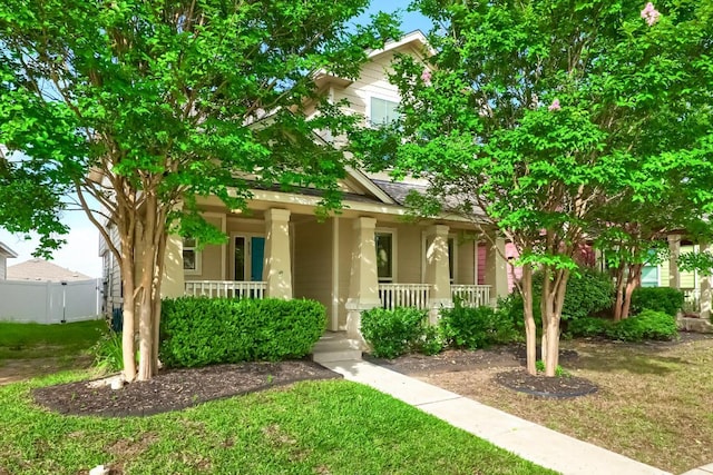 815 Craters Of The Moon Blvd, Pflugerville, TX 78660 - view of property hidden behind natural elements with covered porch