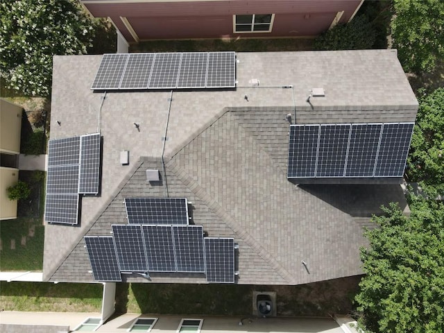 view from above of property