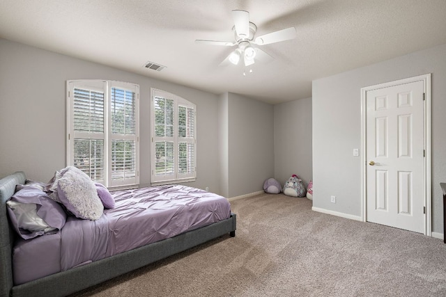 3805 Durnberry Ln, Round Rock, TX 78664 - carpeted bedroom featuring a ceiling fan and baseboards