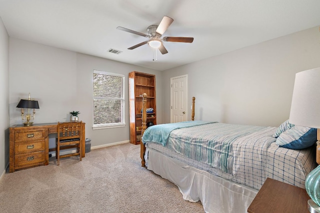 3805 Durnberry Ln, Round Rock, TX 78664 - bedroom featuring carpet floors and ceiling fan