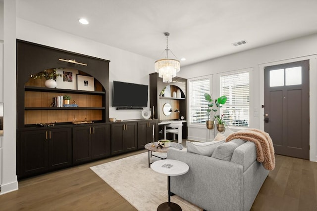 2520 Bluebonnet Ln Unit 32, Austin, TX 78704 - living area with light wood-style floors, recessed lighting, and baseboards
