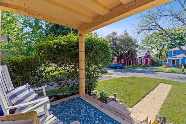 4611 Rosedale Ave, Austin, TX 78756 - view of patio / terrace with a residential view