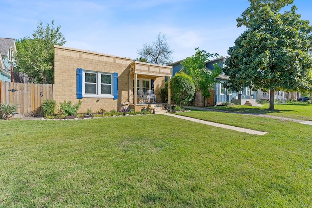 4611 Rosedale Ave, Austin, TX 78756 - view of front of house featuring concrete block siding and a porch