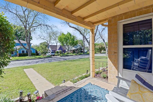 4611 Rosedale Ave, Austin, TX 78756 - view of patio / terrace featuring a residential view