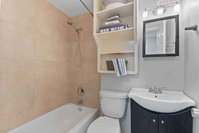 4611 Rosedale Ave, Austin, TX 78756 - full bath with toilet, shower / washtub combination, and vanity