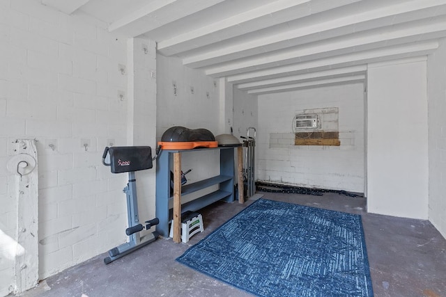4611 Rosedale Ave, Austin, TX 78756 - garage featuring a wall unit AC