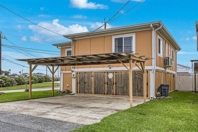 view of home's exterior with driveway