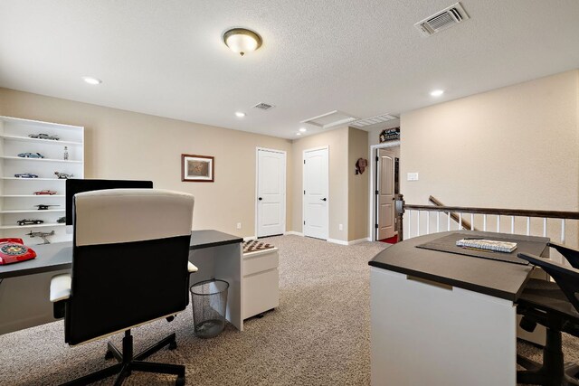 417 Freeman Park Pl, Round Rock, TX 78665 - office space with carpet floors, recessed lighting, attic access, and baseboards