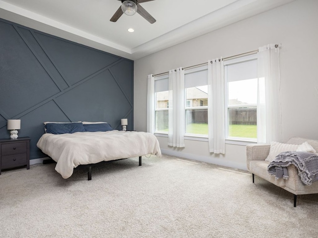 20513 Christie Marie Ln, Pflugerville, TX 78660 - bedroom featuring carpet floors, ceiling fan, and baseboards
