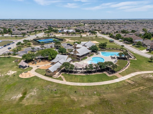 20513 Christie Marie Ln, Pflugerville, TX 78660 - aerial view of property and surrounding area with a pool