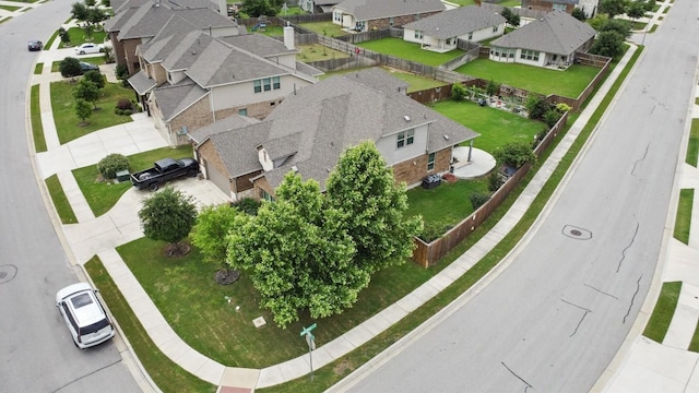 aerial perspective of suburban area