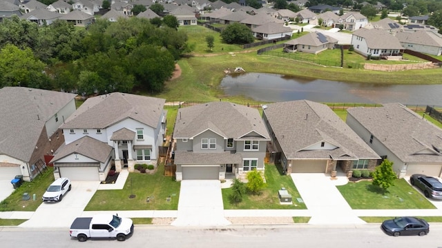 257 Falling Star Ln, Georgetown, TX 78628 - aerial view of residential area featuring a large body of water