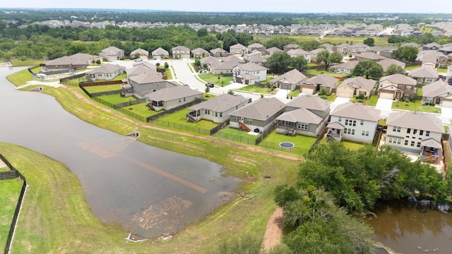 257 Falling Star Ln, Georgetown, TX 78628 - aerial view of residential area featuring a large body of water