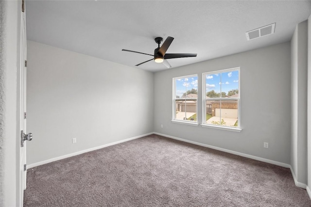 257 Falling Star Ln, Georgetown, TX 78628 - carpeted spare room featuring a ceiling fan and baseboards