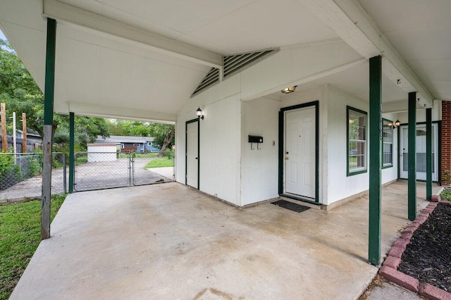 8309 Burrell Dr, Austin, TX 78757 - garage with a gate and a carport