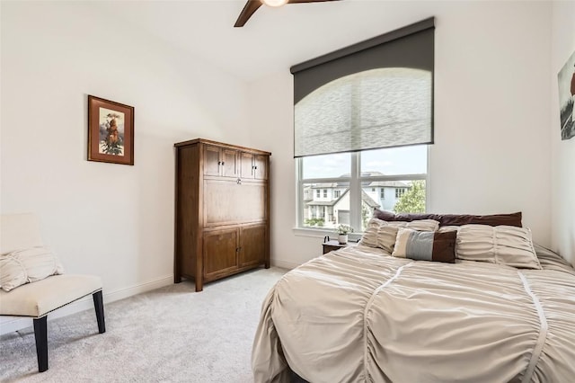 4608 Modena Bay Bnd, Leander, TX 78641 - bedroom with light colored carpet and a ceiling fan