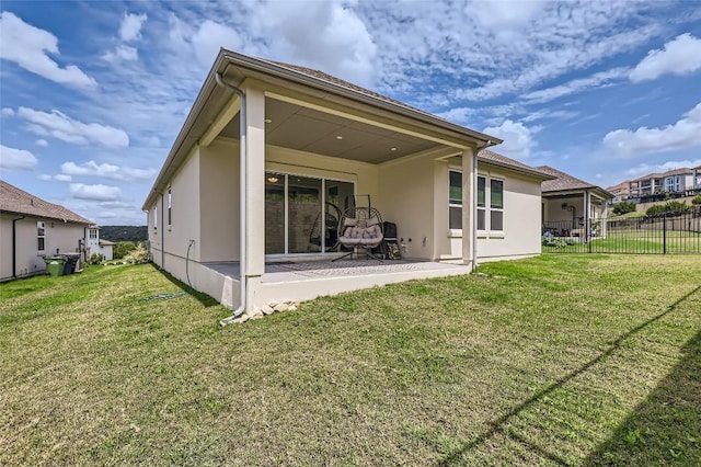 4608 Modena Bay Bnd, Leander, TX 78641 - back of house with a patio area and stucco siding
