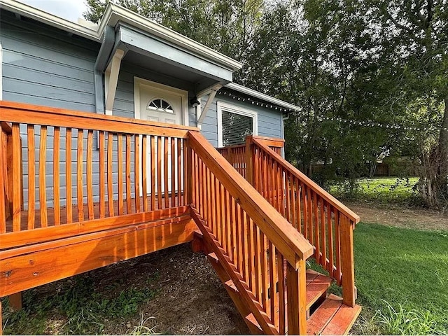 202 Prima St Unit A, Smithville, TX 78957 - wooden deck featuring stairs