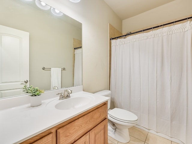 11701 Hunters Green Trl, Austin, TX 78732 - full bathroom with tile patterned flooring, toilet, and vanity